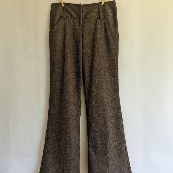 iZ Byer California: flared leg, mid-rise pants, sz 7. Brown twill work pants - Picture 9 of 15